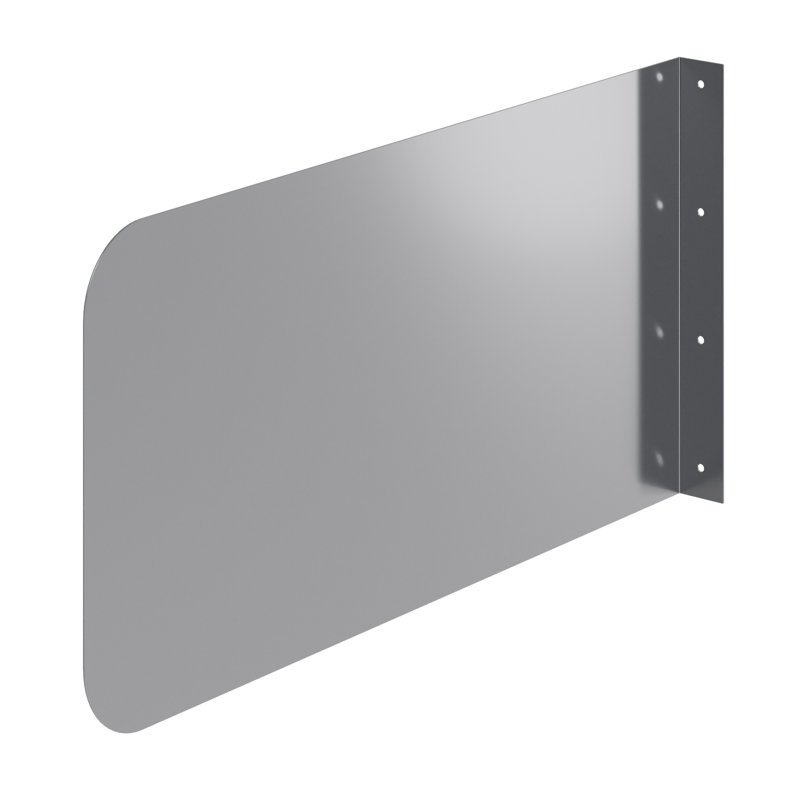 Garde-boue mural en acier inoxydable 24 po x 12 po