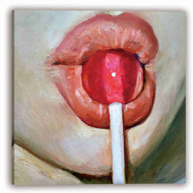 «Lollipop Whimsy», reproduction de peinture à l'huile sur toile tendue, H 40 po x l 40 po x P 1,5 po