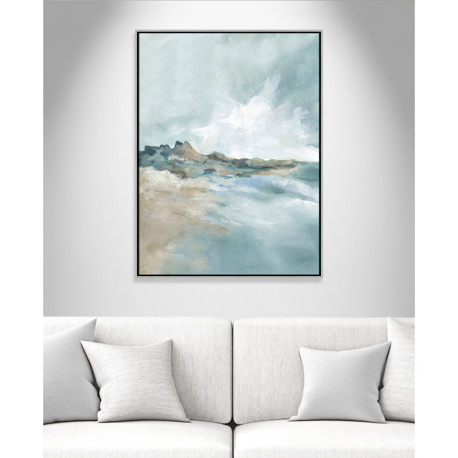 Coralie "Sandpoint" Print by Carol Robinson, 41.5" H x 31.5" W, Silver