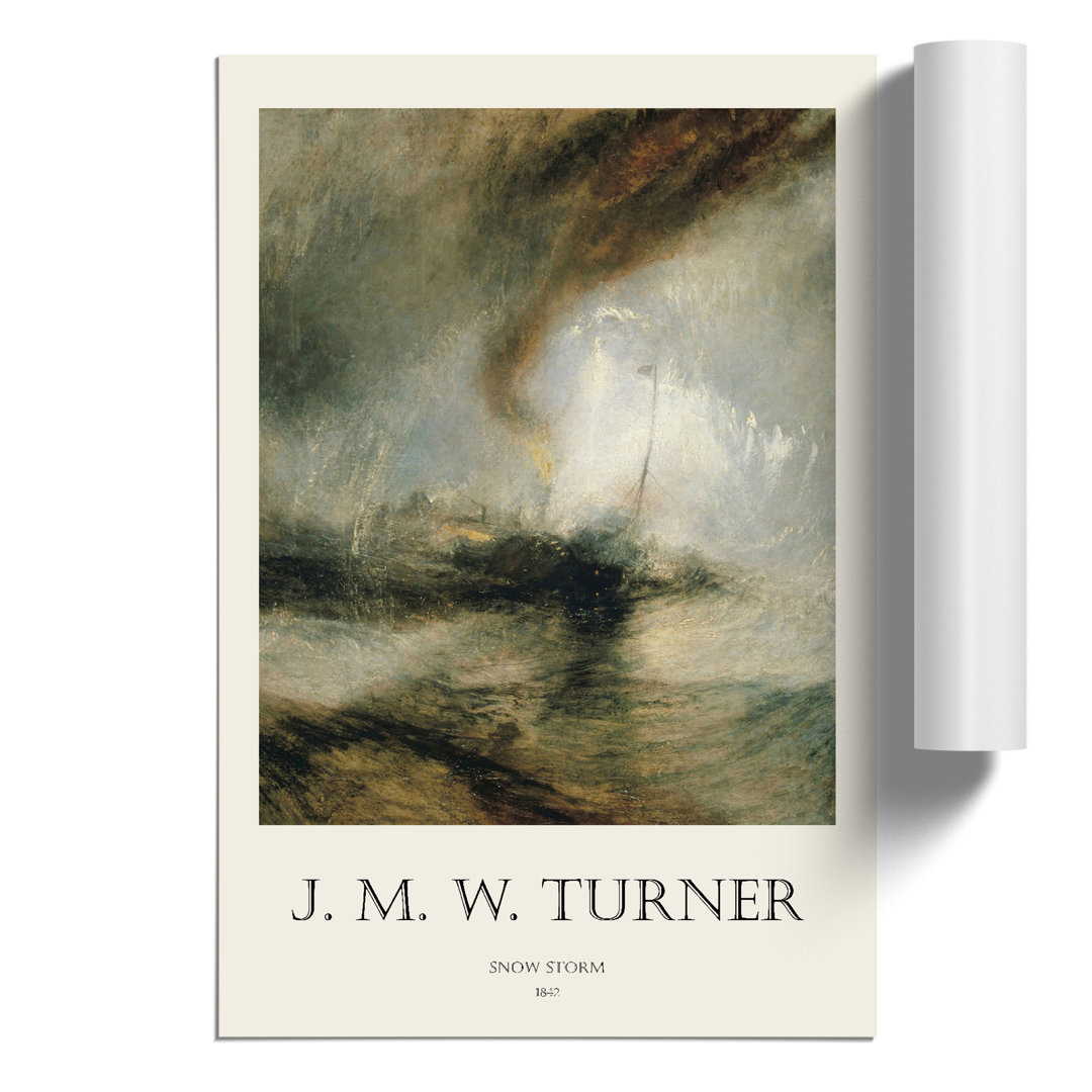 Snow Storm Print by Joseph Mallord William Turner - Frameless Print