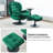 Zenon Velvet Swivel Accent Chair with Ottoman-991307797
