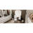 White Makeup Vanity With Triple Mirror, 6 - Drawer Organization, Comfortable Stool And Full Length Mirror For Bedroom Use Antique Style Storage Solution, Soft Cushioned
