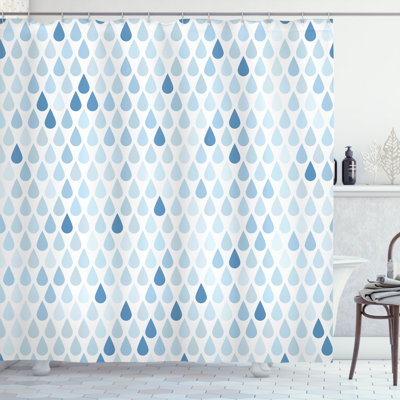 Farmhouse Shower Curtain with Hooks Included