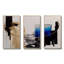 «Blue Minimalist Abstract II», ensemble d'art mural moderne sur toile-87912896-87912898