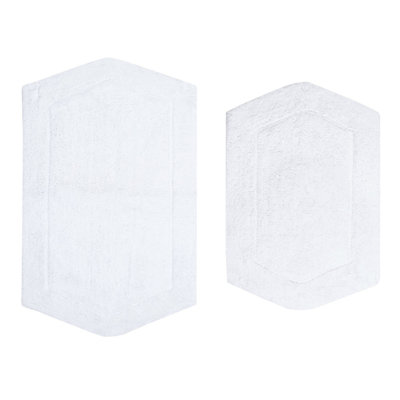 Morissette 2 Pcs Bath Rug Set (17"x24", 21"x34")