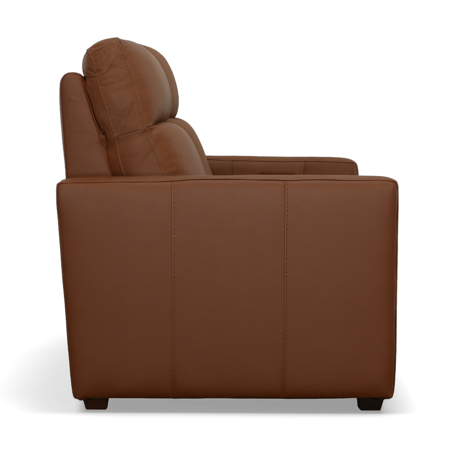 Broadway 57" Upholstered Reclining Loveseat, Cinnamon Leather Match