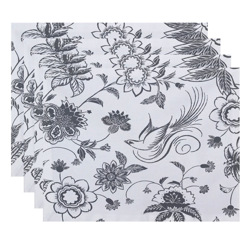 Ensemble de napperons 4 pièces Yosa, Gris