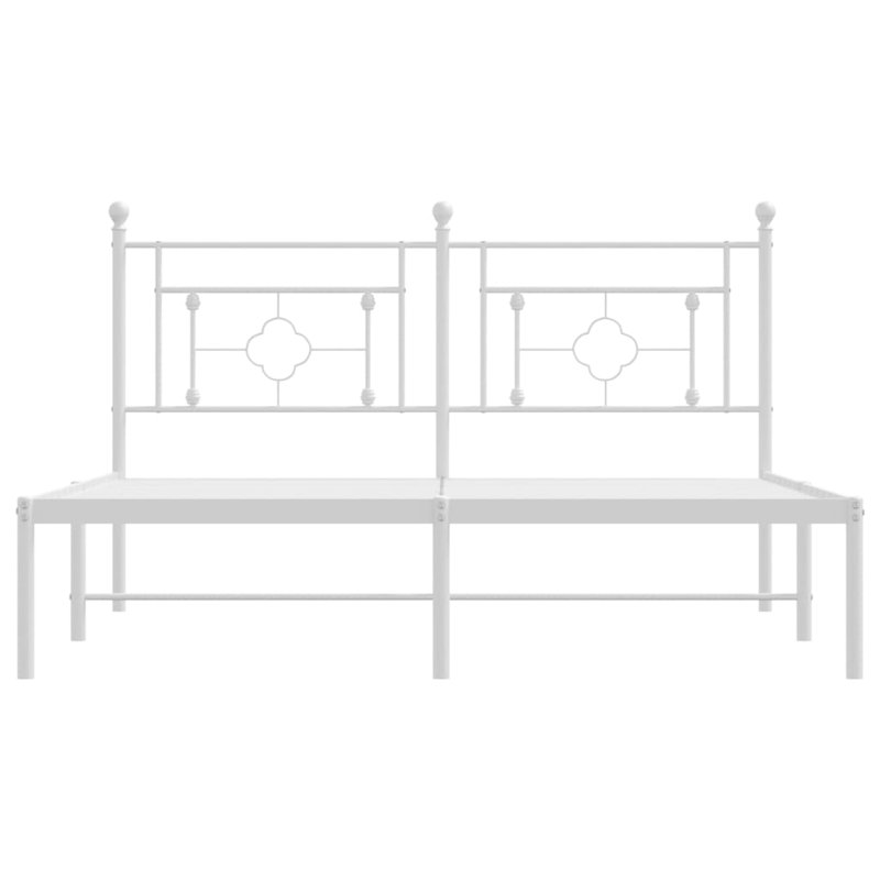 Acari Metal Bed, 160 x 200 cm, White