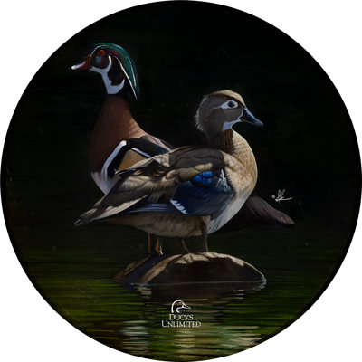 Low Water Rising, 21" Round, Wood Wall Art Sign