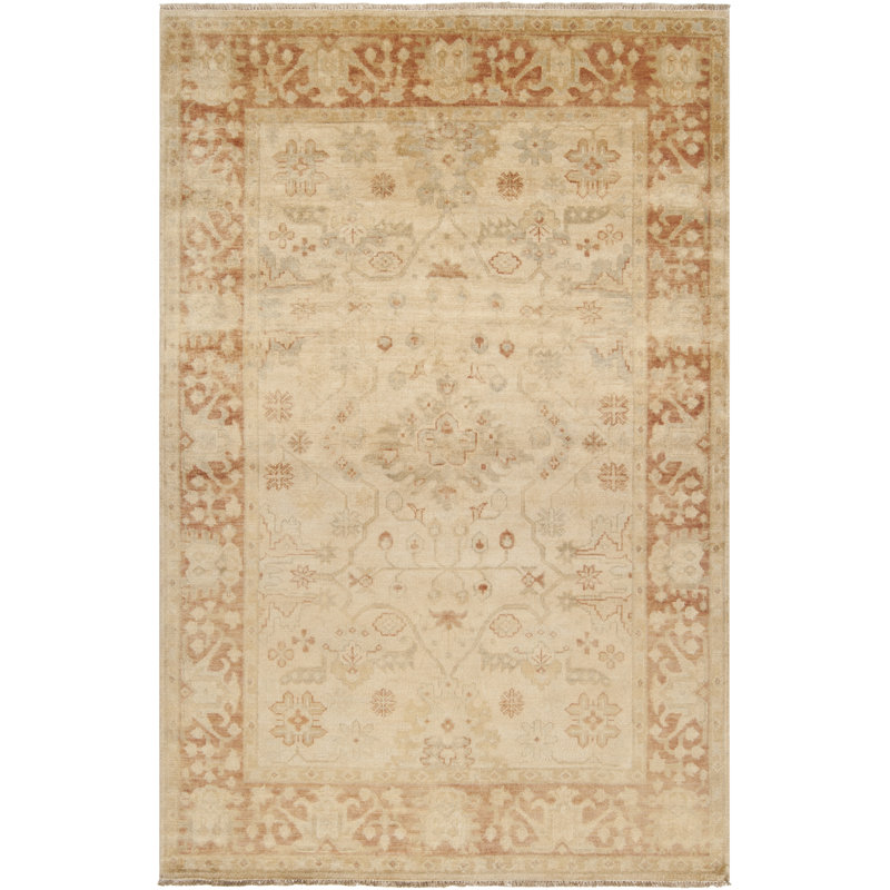 Bernardi Wheat/Beige/Dusty Sage Area Rug, Rectangle 2' x 3'