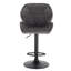 Dequavious Swivel Upholstered Adjustable Height Counter Stool with Metal Frame-1219809670