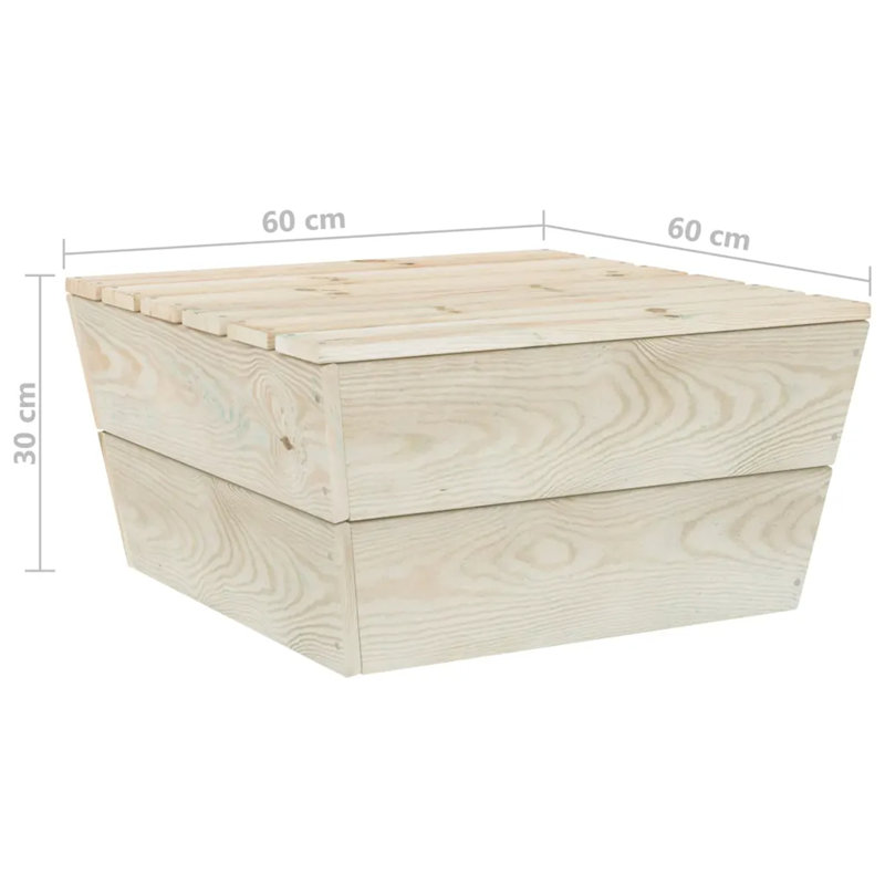 Benedetta Square Metal Outdoor Side Table , 60cm cm W 60cm cm D
