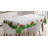 Pine Needles with Red Bows and Baubles Festoon Design Natural Image Tablecloth-42334822