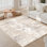 Elroy Modern Abstract Machine Washable Area Rug with Non-Slip Rubber Backing