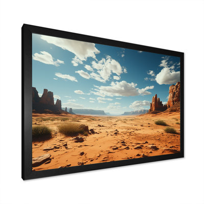 Horizon aride sur le désert du Nevada I - art mural Canyon et désert