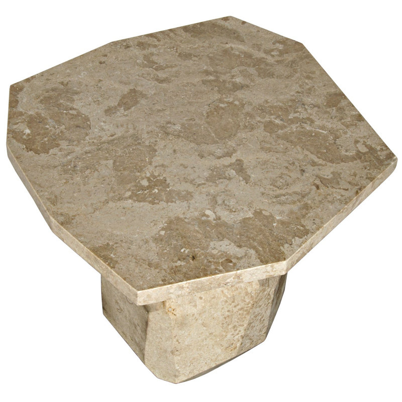 Polyhedron Marble End Table