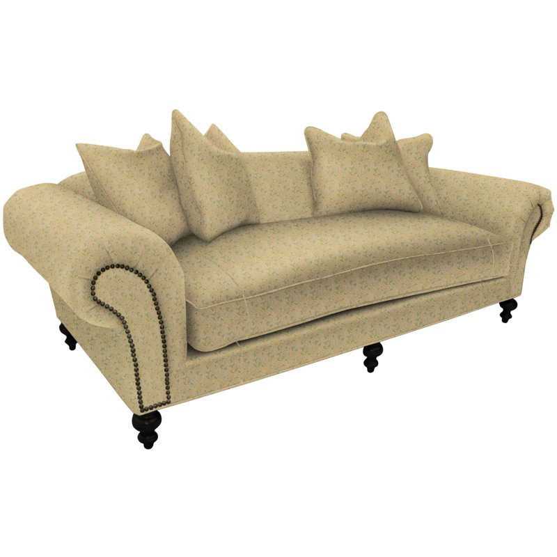 Ranch House Leather Sofa, Coffee Bean, 109-12, Athos Black