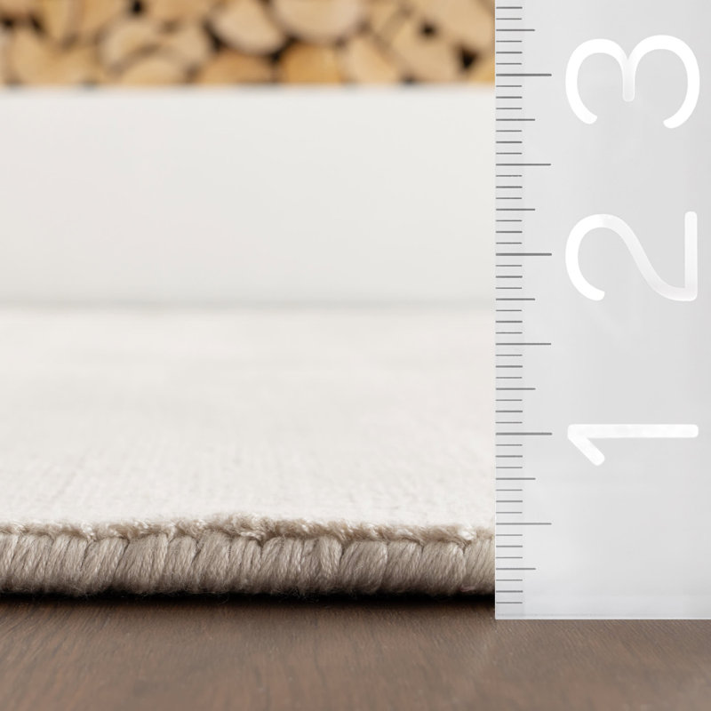 Alva Sand Hand Loom Knotted Viscose Rug, Rectangle 9'6" x 13'6"