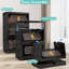 Armoire de rangement pliante polyvalente avec plusieurs niveaux, portes magnétiques, roulettes, idéale pour organiser divers espaces dans votre maison
