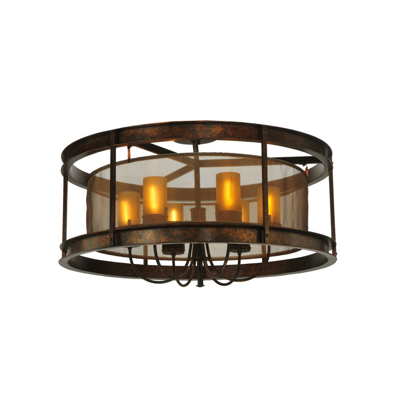6 - Light Semi Flush Mount