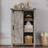 Dreavyn Despres 31.5'' Farmhouse 5 Drawer Tall Dresser with Sliding Barn Doors,Gray-105517633