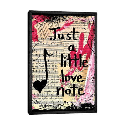 Love Note 1 Piece Wall Art on Canvas
