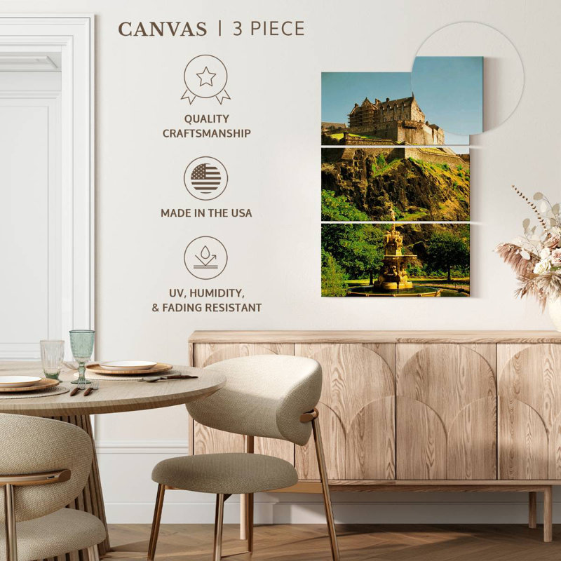 Nicci Cliffside Edinburgh Castle, 38" H x 24" W