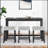 Bar Table Set with Power Outlet, Bar Table and Chairs Set, 4 Piece Dining Table Set-508699968
