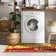 Non-Slip Rubberback Red/Yellow Laundry Room Runner Rug