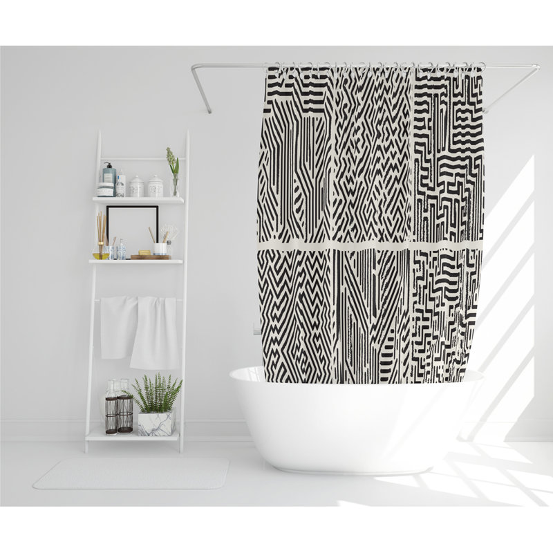 Quirion Polyester Shower Curtain Set