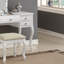Ensemble de meuble-lavabo classique 1pc avec tabouret et tiroirs de couleur blanche