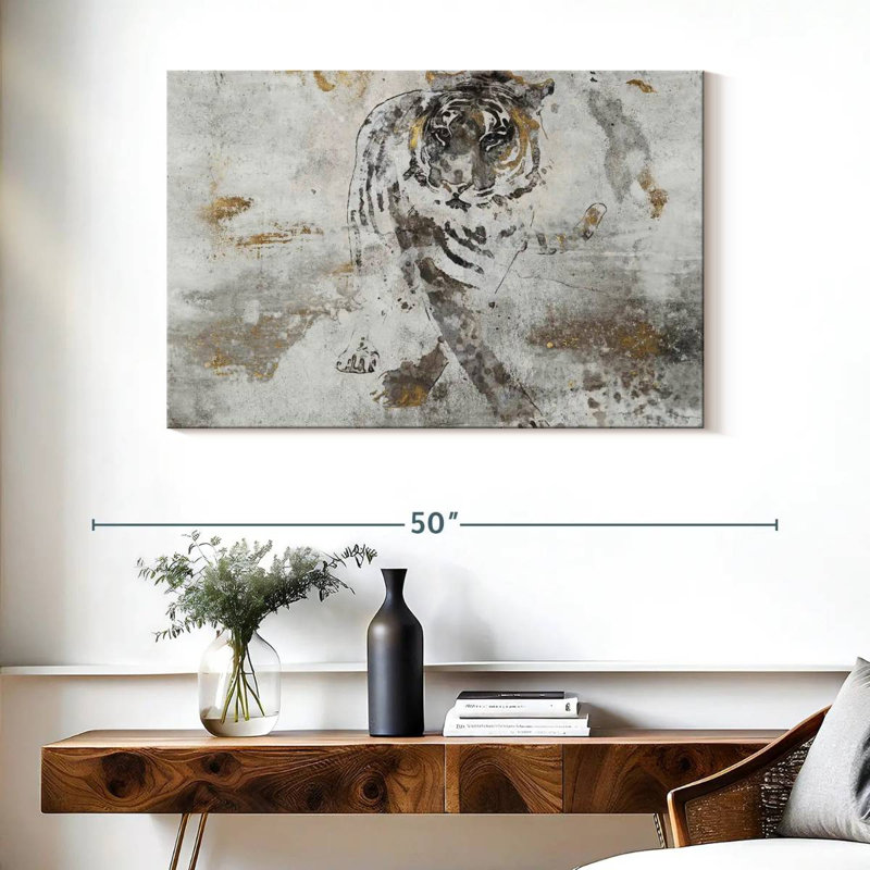 Brampt Tiger's Walk, 26" H x 39" W