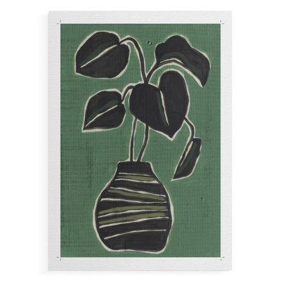 Palmier en pot Jade II - Impression sur toile seulement - NON-CADRE