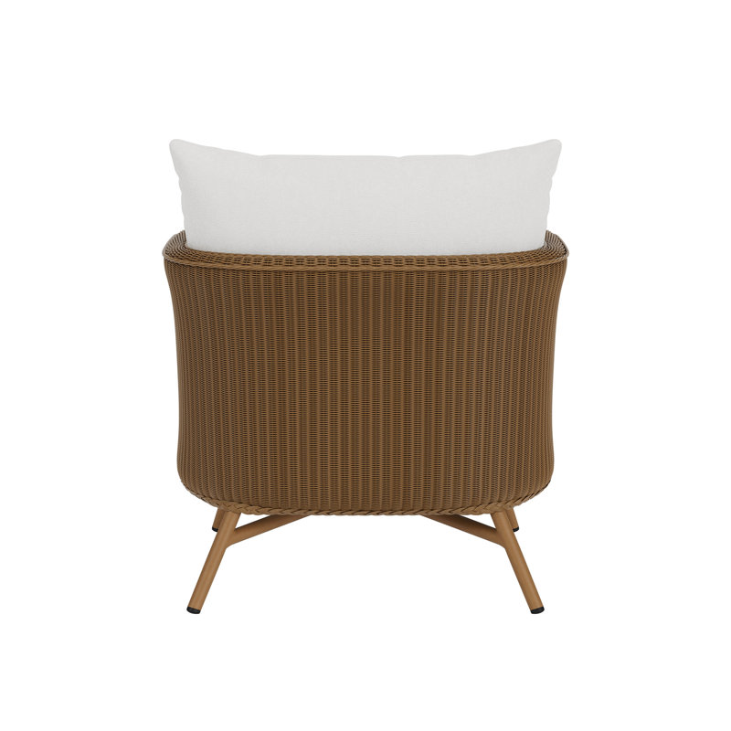 Essence Outdoor Lounge Chair, Canvas Natural, Hickory