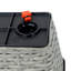 2 Smart Indoor & Outdoor Flower Pots - Hand Woven , Grey Self-Watering System To Weather Changes, Simple Assembly Steps Planter Rectangular For All Gardens And Spaces Handmade, Attractive, Easy-2009282730-1999932134-1999932135