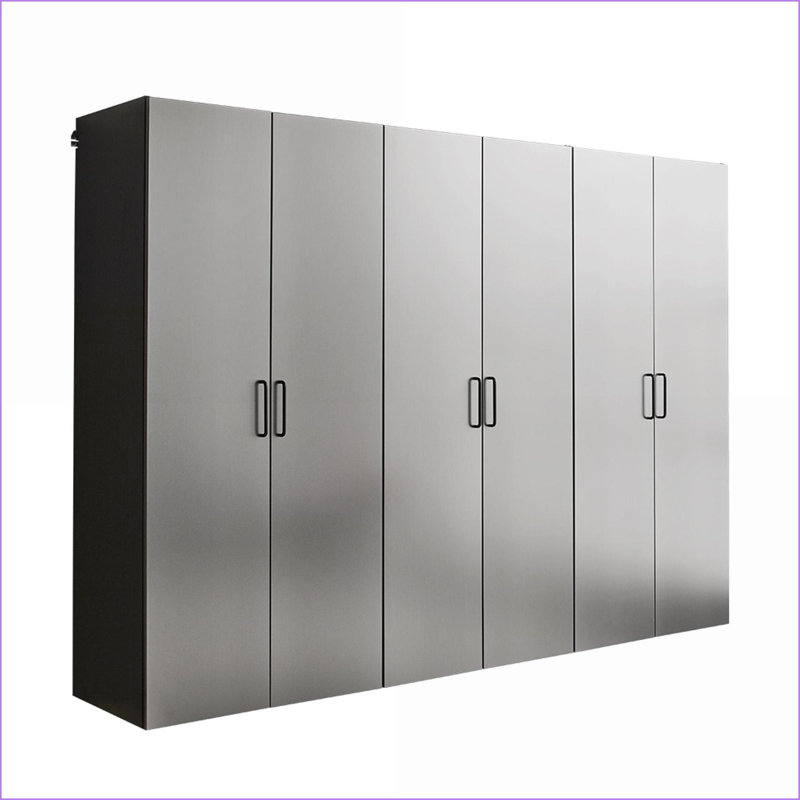 Ensemble de rangement pour garage 3 pièces gris ardoise l 96 po x H 79 po x P 20 po Cabinets Bois | Bureau