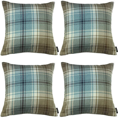 Plaid Square Cushion Cover