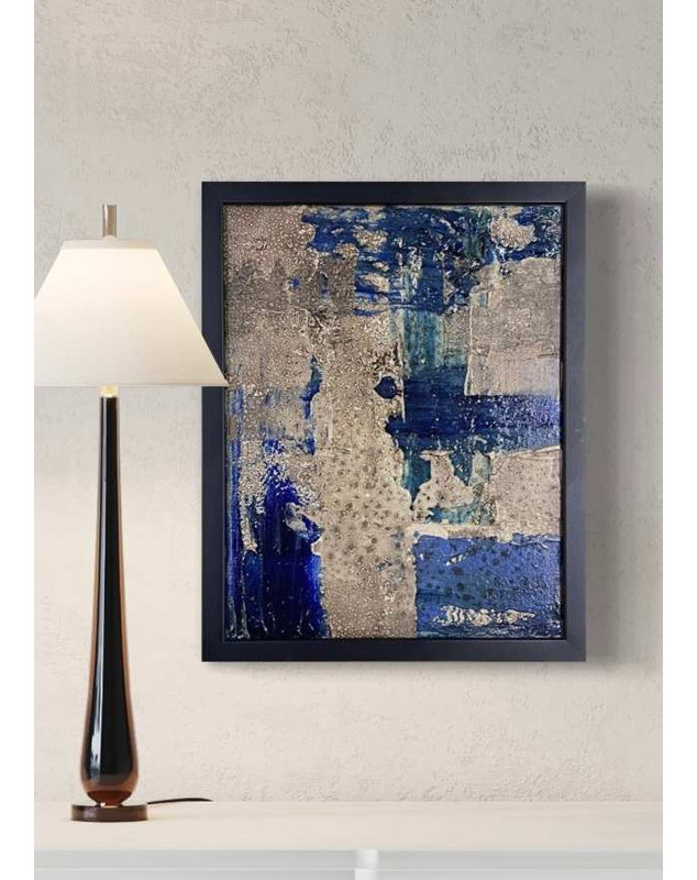 Marée basse n ° 1 - Peinture abstraite à technique mixte par J. Kent Martin