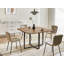 Extendable Metal Base Dining Table