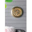 Horloge murale romaine à face ouverte - D18x3 "- or