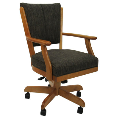 Chaise pivotante en bois avec accoudoirs Gravois