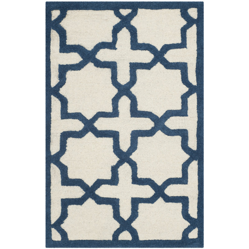 Cambridge Hand Tufted Wool Geometric Rug, 5' x 8'
