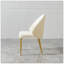Chaise de salle à manger en acier inoxydable