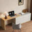 Bureau en coin en L avec 6 tiroirs