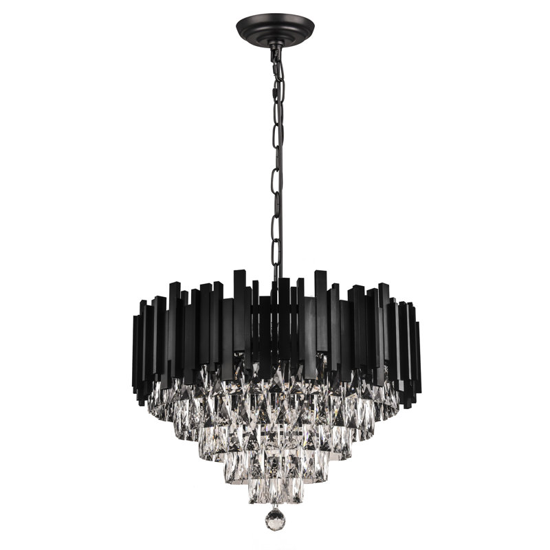 Lustre à 10 lumières avec cristal Osose