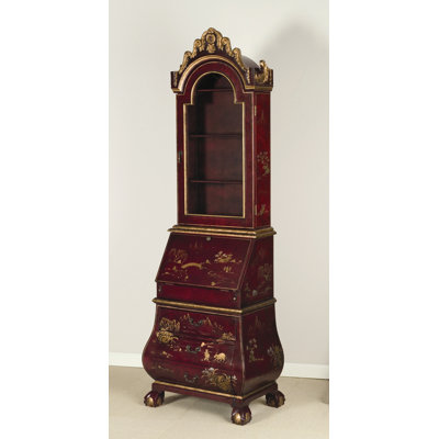 Glass Top Secretary Desk