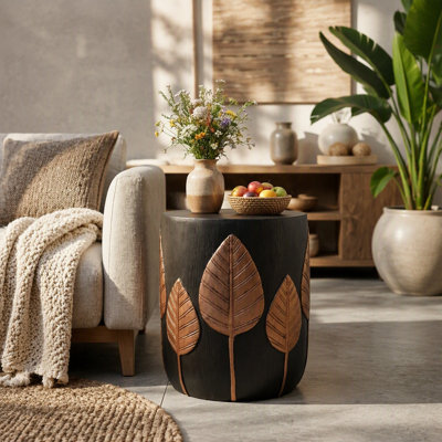 Outdoor Lightweight Concrete Side Table,Copper_73440.00
