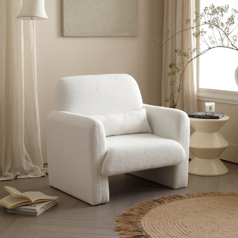 Canapé simple rembourré Minimalist Comfy, Ivoire ivoire