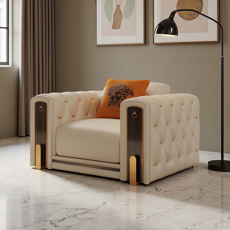 Modern Light Luxury Leather Sofa