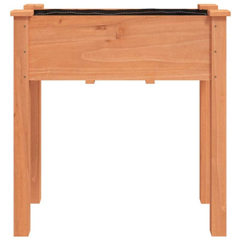 Ludington Wood Planter Box, 71cm H x 76cm W x 37cm D, Brown